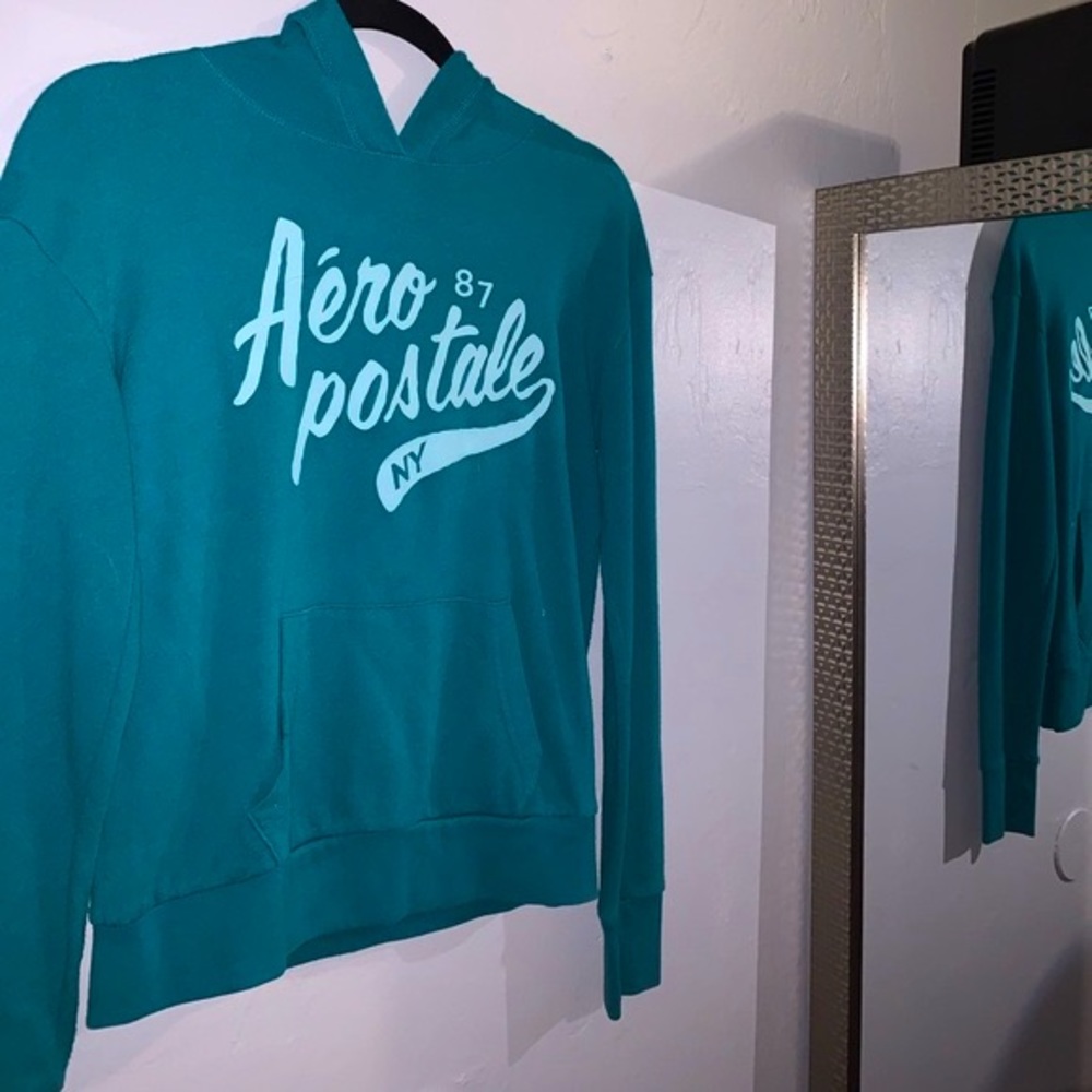 Teal Aéropostale hoodie